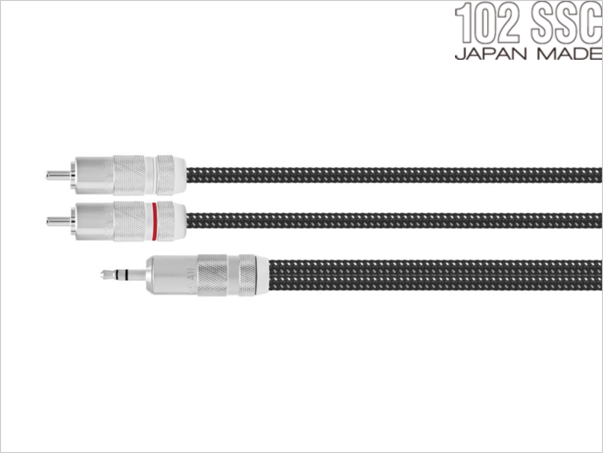 5 mm miniliitin → RCA (L / R).
