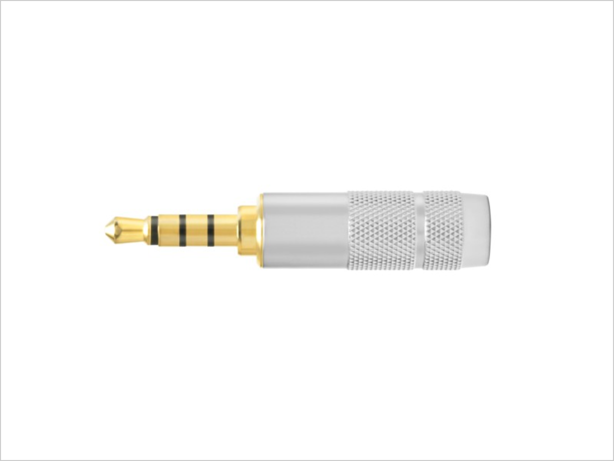 Oyaide P-3.5 / 4G kullattu 3.5mm 4-napainen pistoke (aukon halkaisija 4