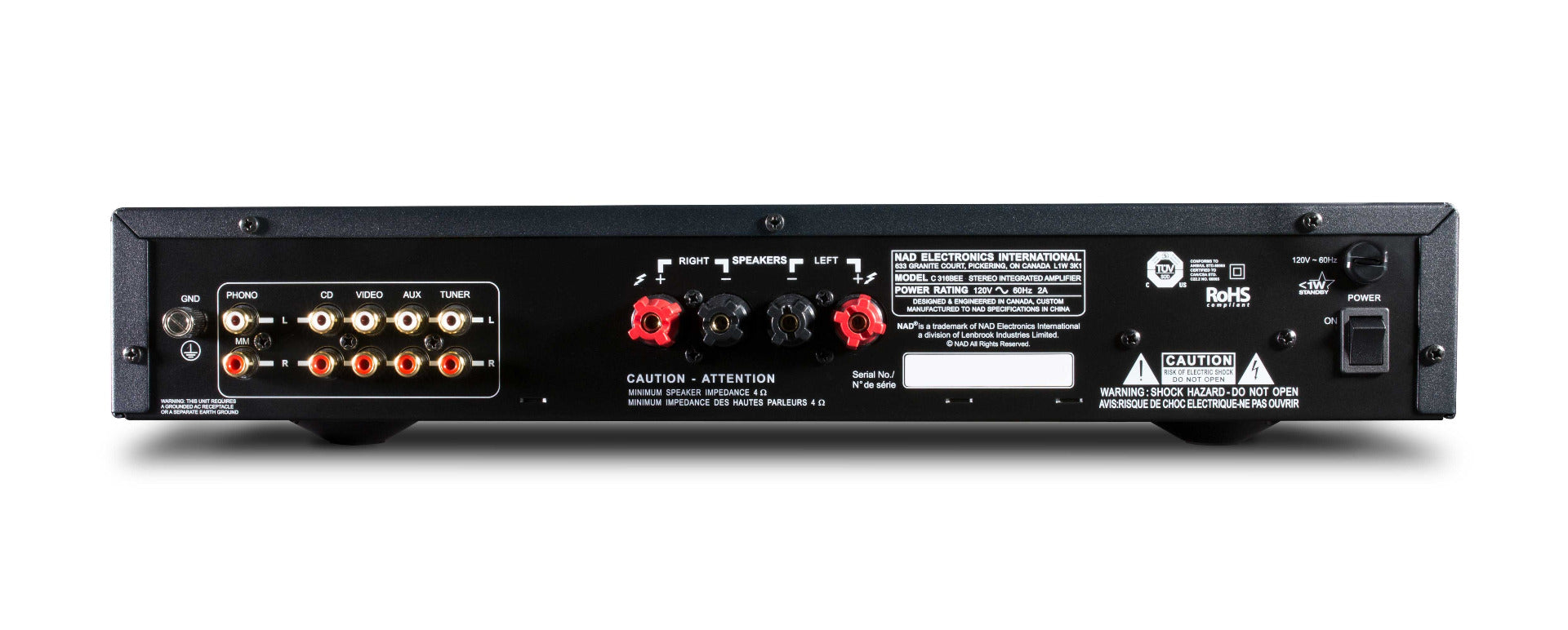 NAD C316 takaa.